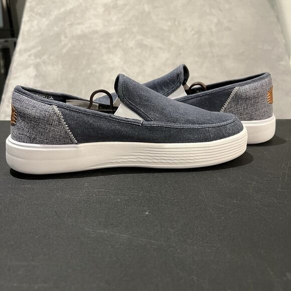 Hey Dude Sunapee M Craft Men's 9 Blue Slip On Comfort Sneakers - Picture 6 of 10